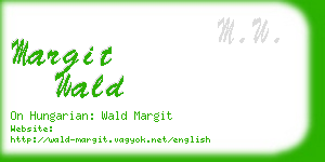 margit wald business card